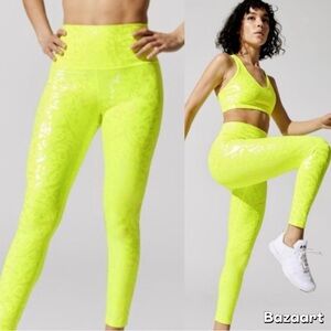 Carbon38 Women's Neon Iridescent High Rise Legging XS